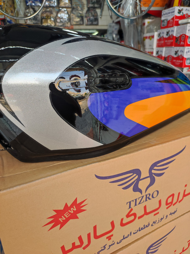 باک تیزرو مشکی اگزایتر سفارشی با قاب بغل